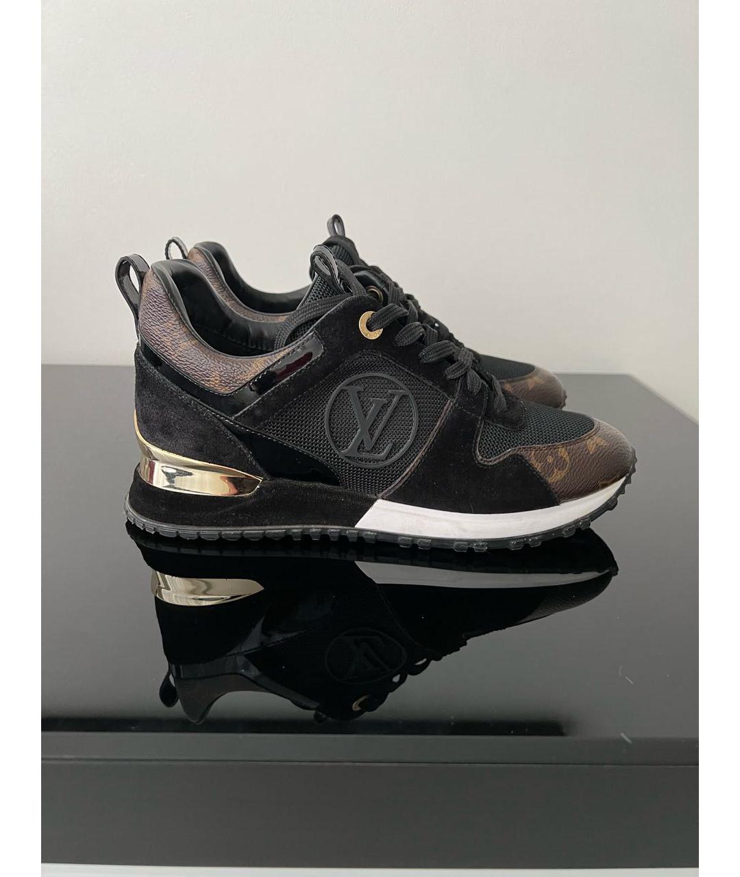 LOUIS VUITTON Черные текстильные кроссовки, фото 7