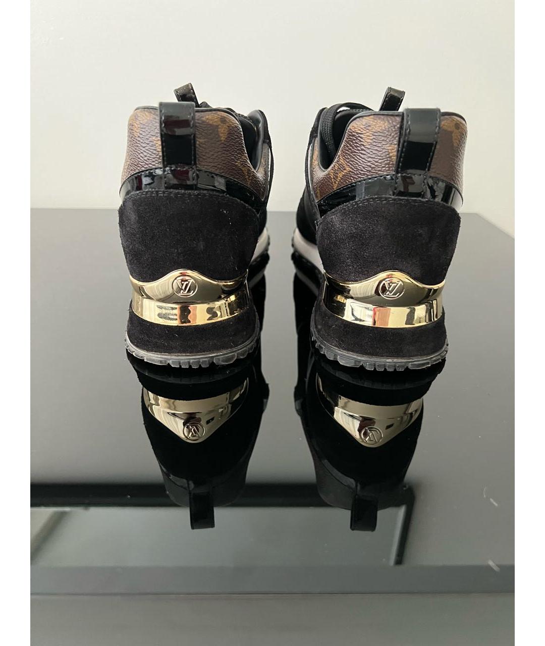 LOUIS VUITTON Черные текстильные кроссовки, фото 4