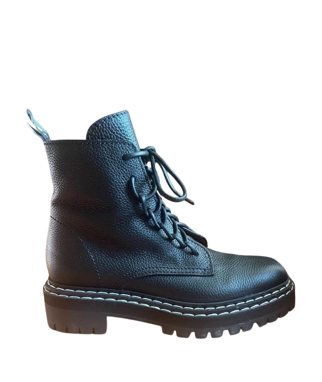 PROENZA SCHOULER Черные кожаные ботинки, фото 1