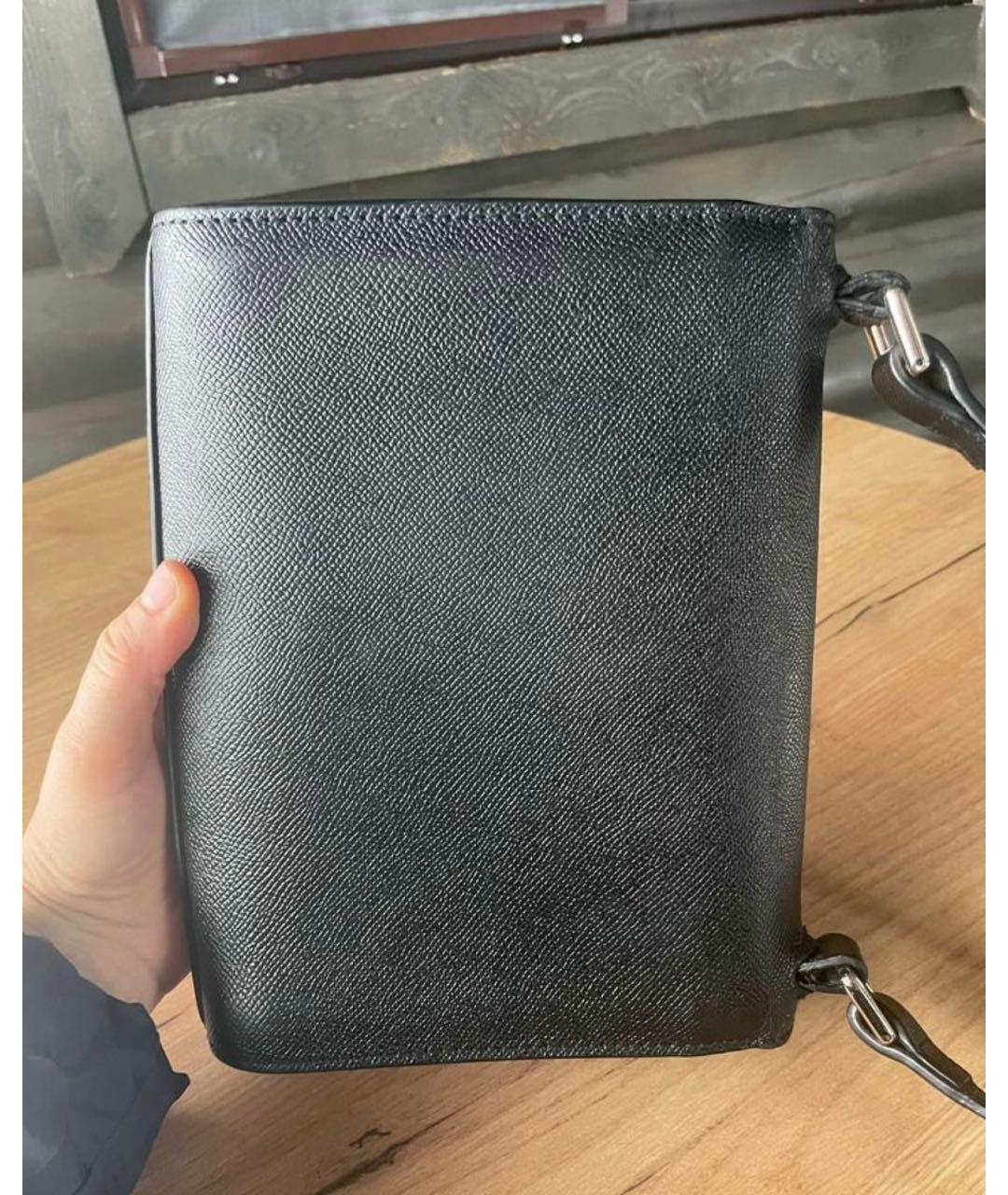 DOLCE&GABBANA Черная кожаная сумка через плечо, фото 7