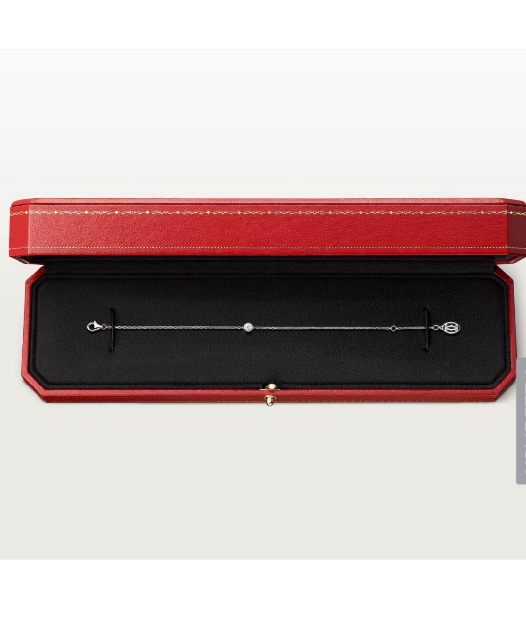 CARTIER Белый браслет из белого золота, фото 4