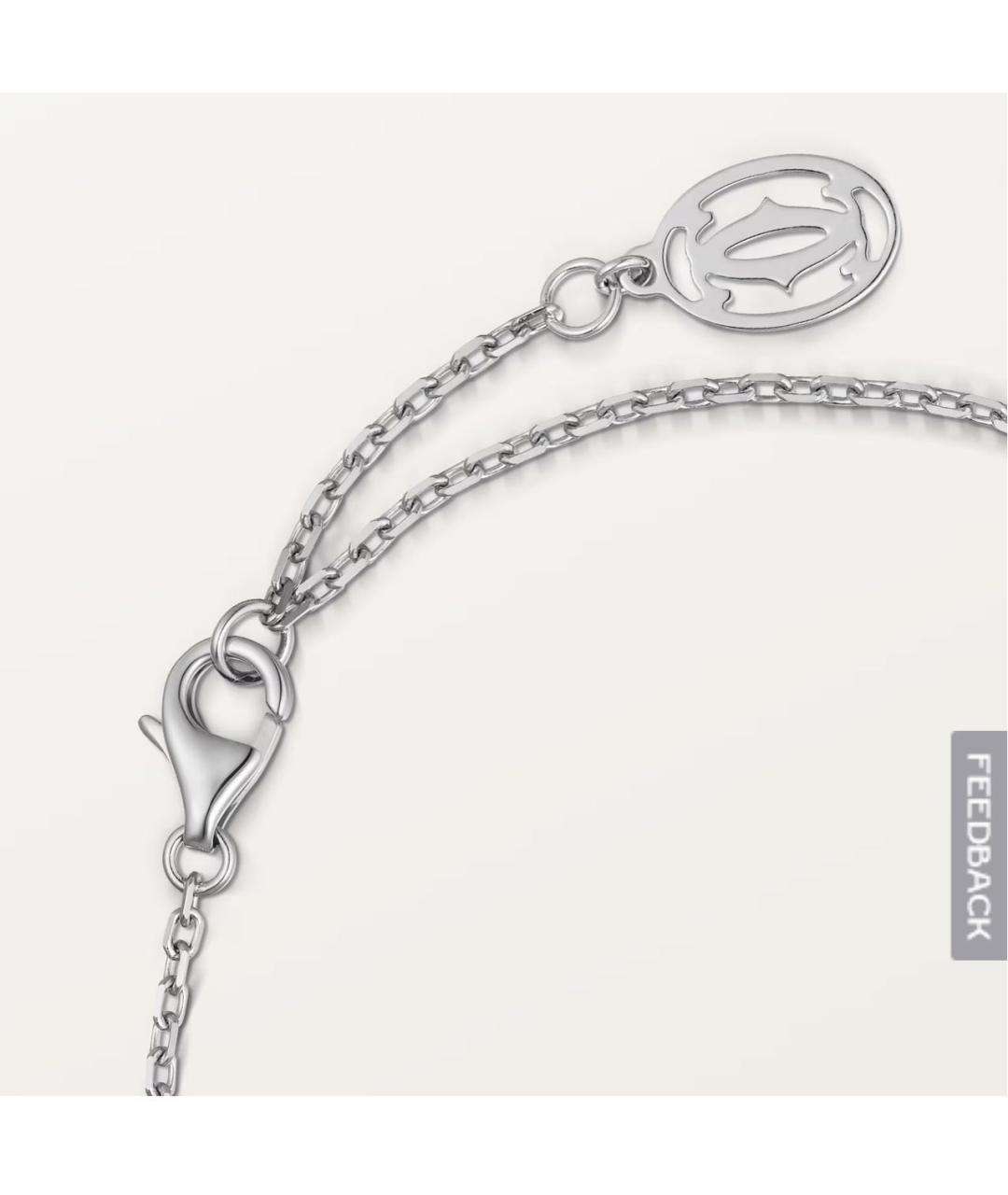 CARTIER Белый браслет из белого золота, фото 3
