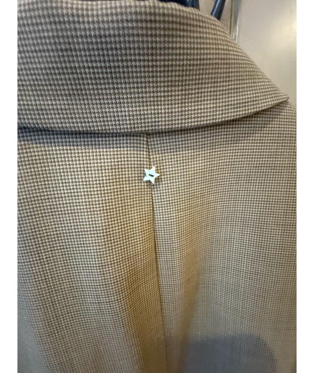 LORENA ANTONIAZZI Бежевый шерстяной жакет/пиджак, фото 6