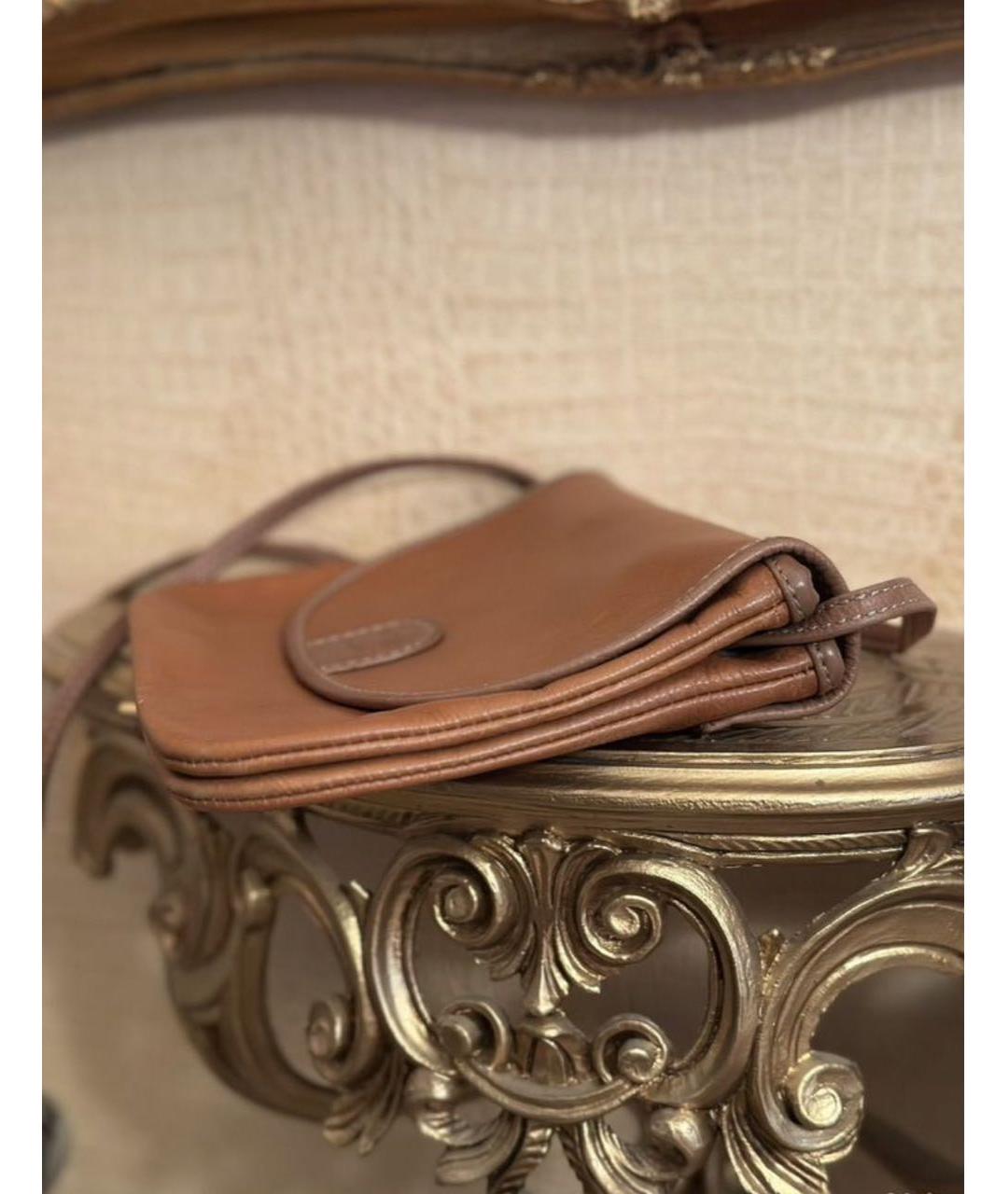 LOEWE Оранжевая кожаная сумка через плечо, фото 6