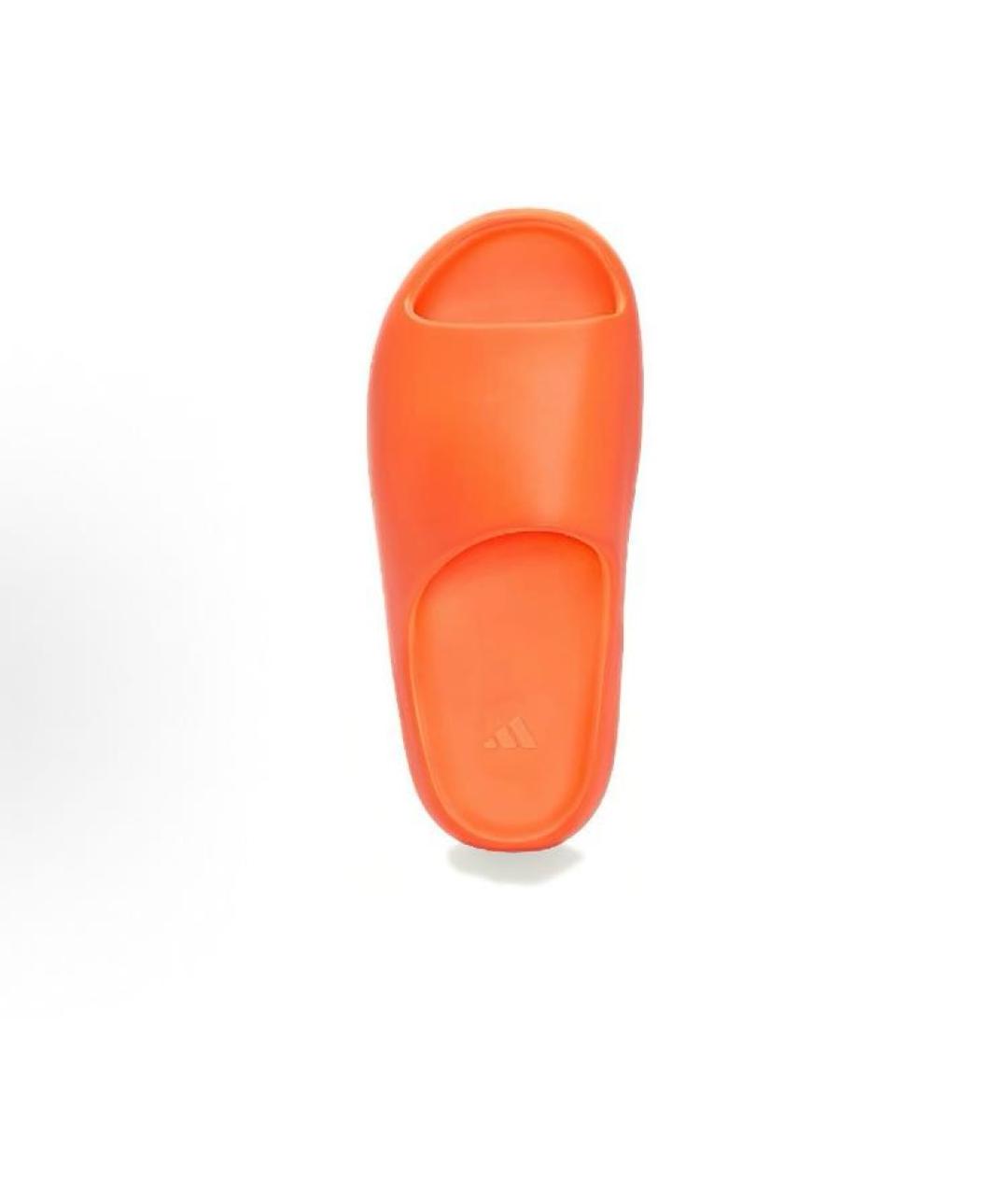 ADIDAS YEEZY Оранжевое резиновые шлепанцы, фото 5