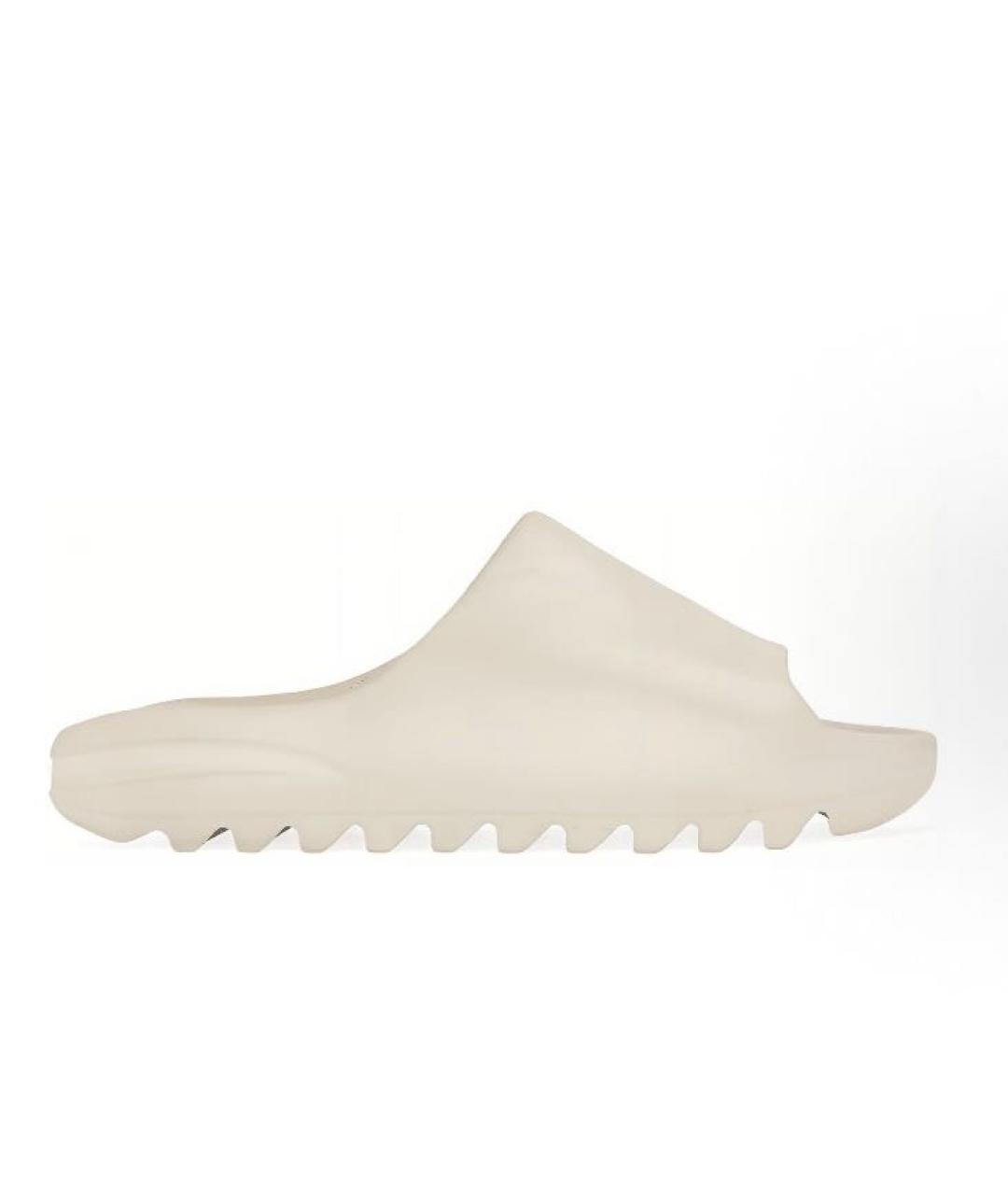 ADIDAS YEEZY Белые резиновые шлепанцы, фото 6