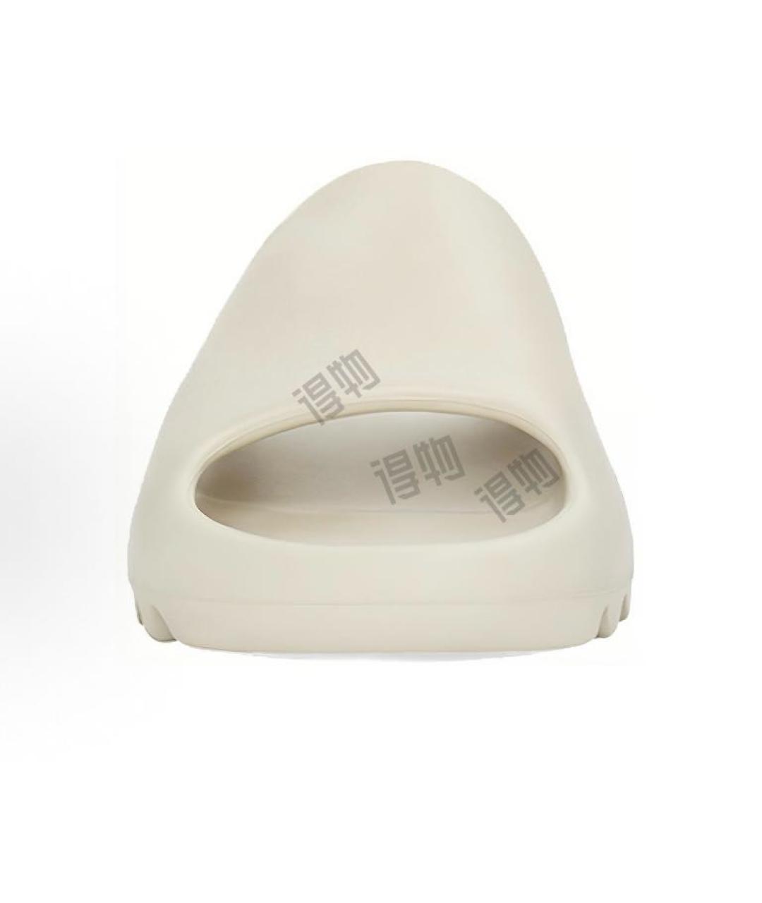 ADIDAS YEEZY Белые резиновые шлепанцы, фото 2