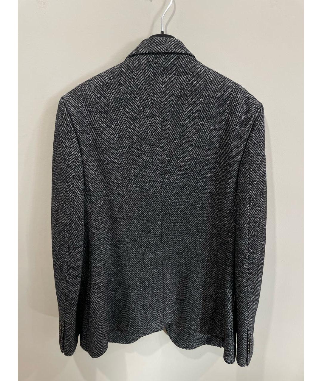 DOLCE&GABBANA Серый шерстяной пиджак, фото 2