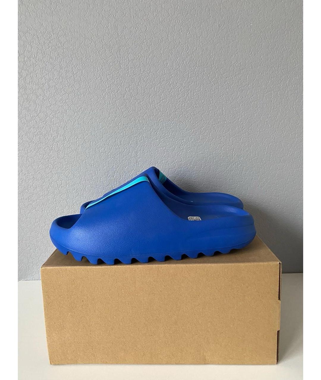 ADIDAS YEEZY Синие резиновые шлепанцы, фото 3