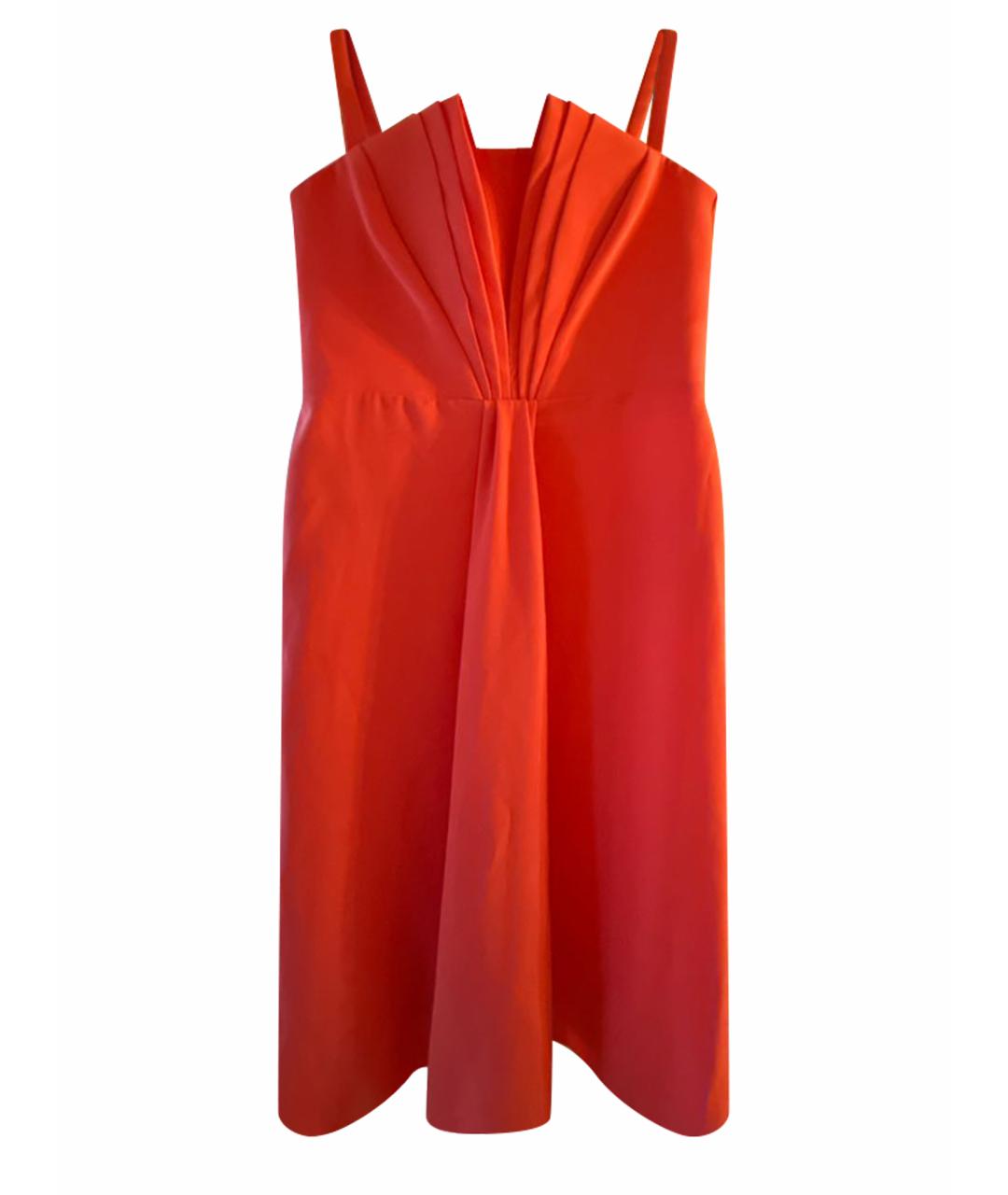 EMPORIO ARMANI Коралловое полиэстеровое коктейльное платье, фото 1