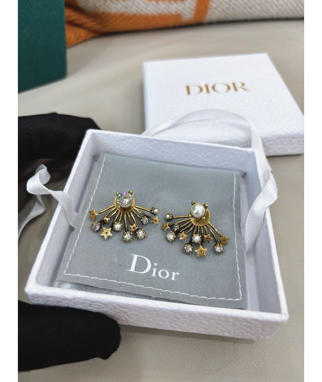 CHRISTIAN DIOR Золотые серьги, фото 8