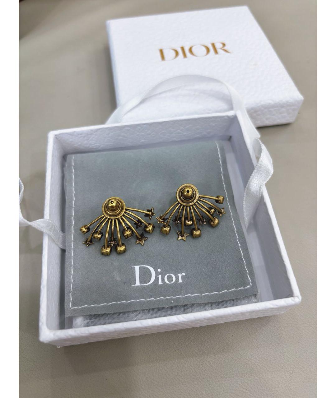 CHRISTIAN DIOR Золотые серьги, фото 3