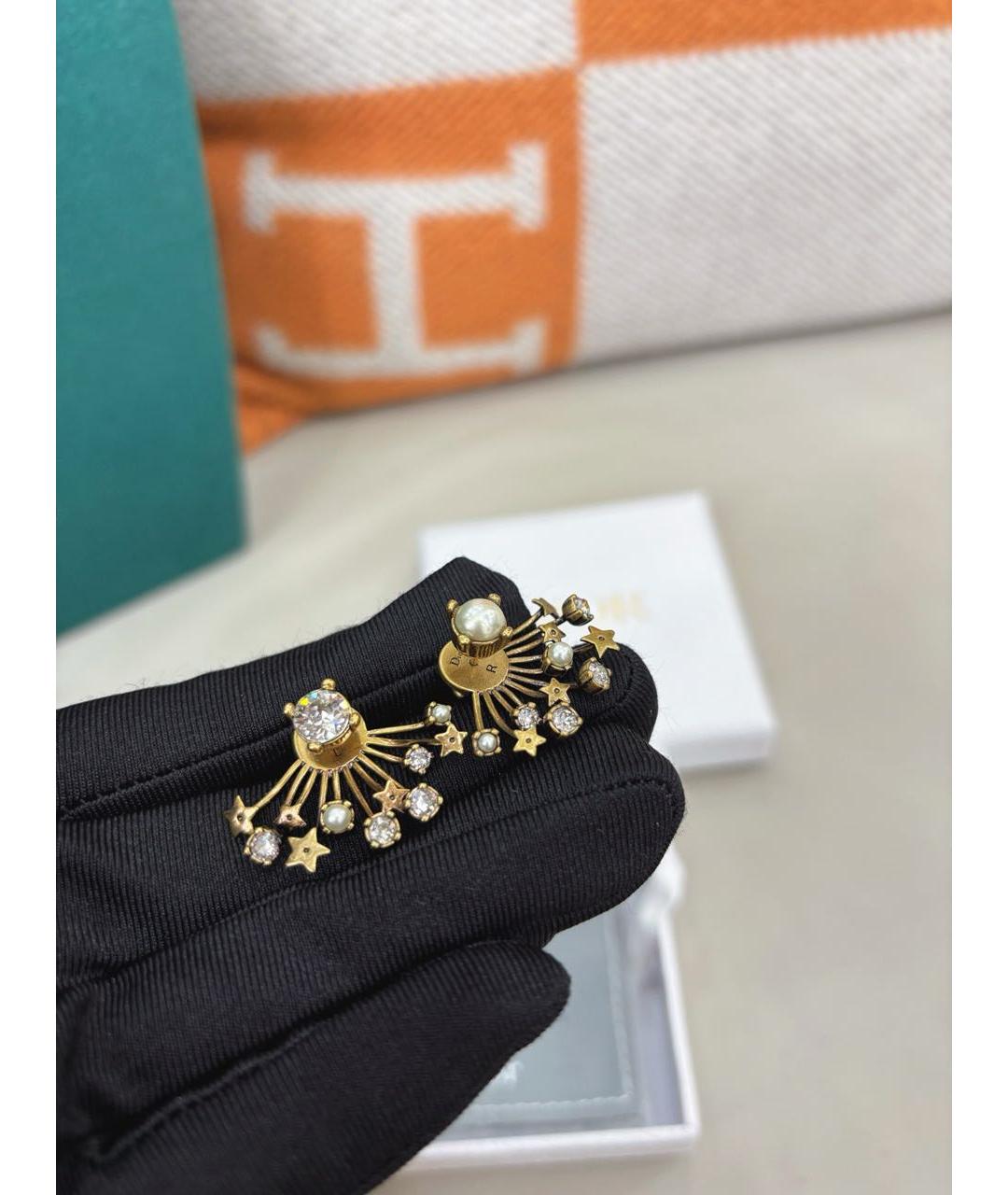 CHRISTIAN DIOR Золотые серьги, фото 6