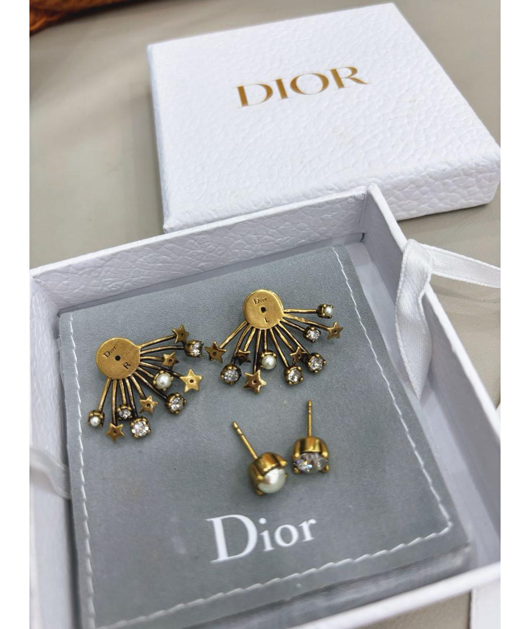 CHRISTIAN DIOR Золотые серьги, фото 4