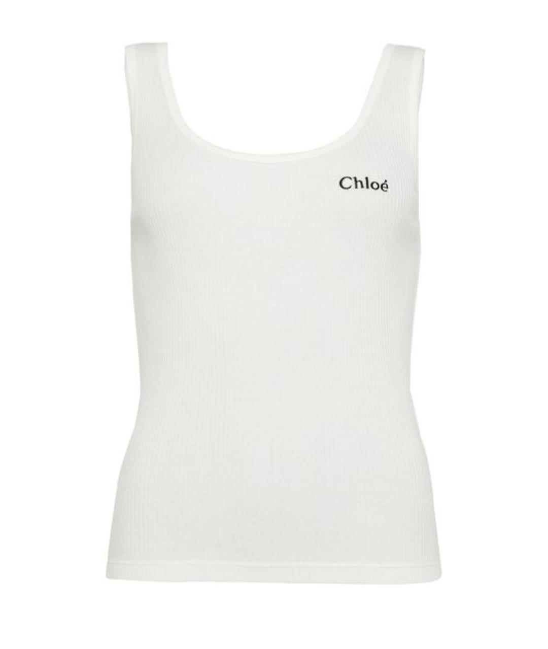 CHLOE Белая хлопковая майка, фото 1