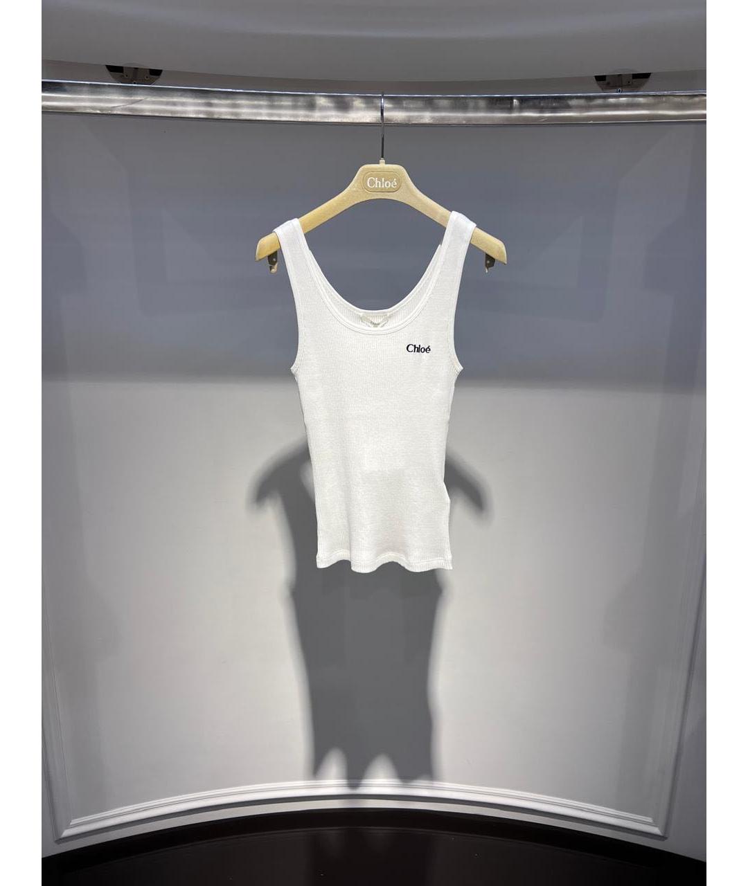 CHLOE Белая хлопковая майка, фото 2
