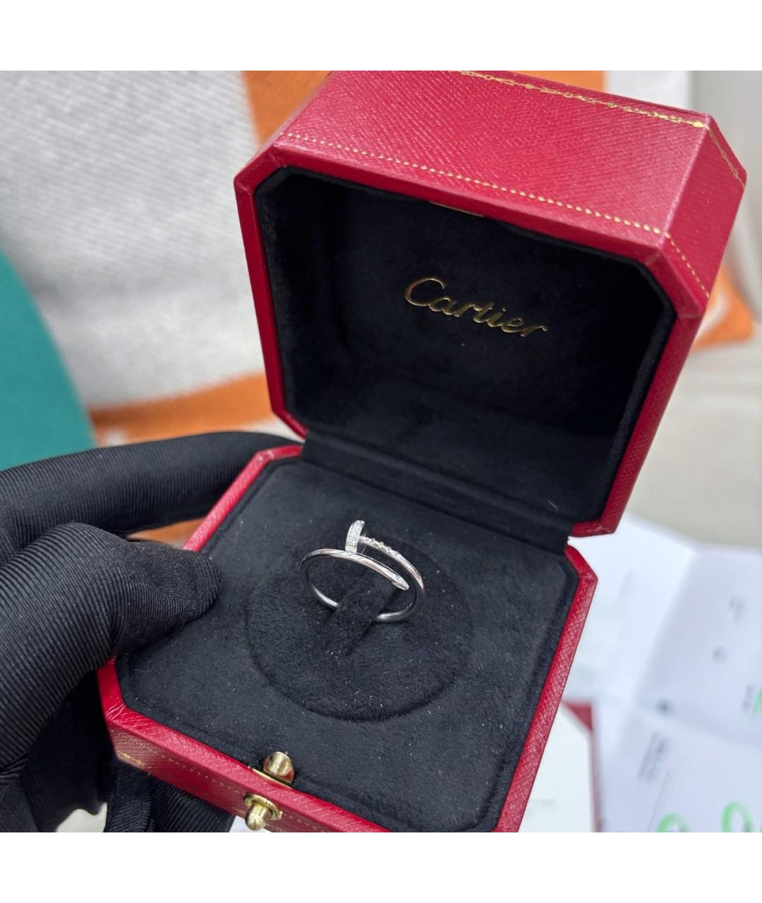 CARTIER Белое кольцо из белого золота, фото 2