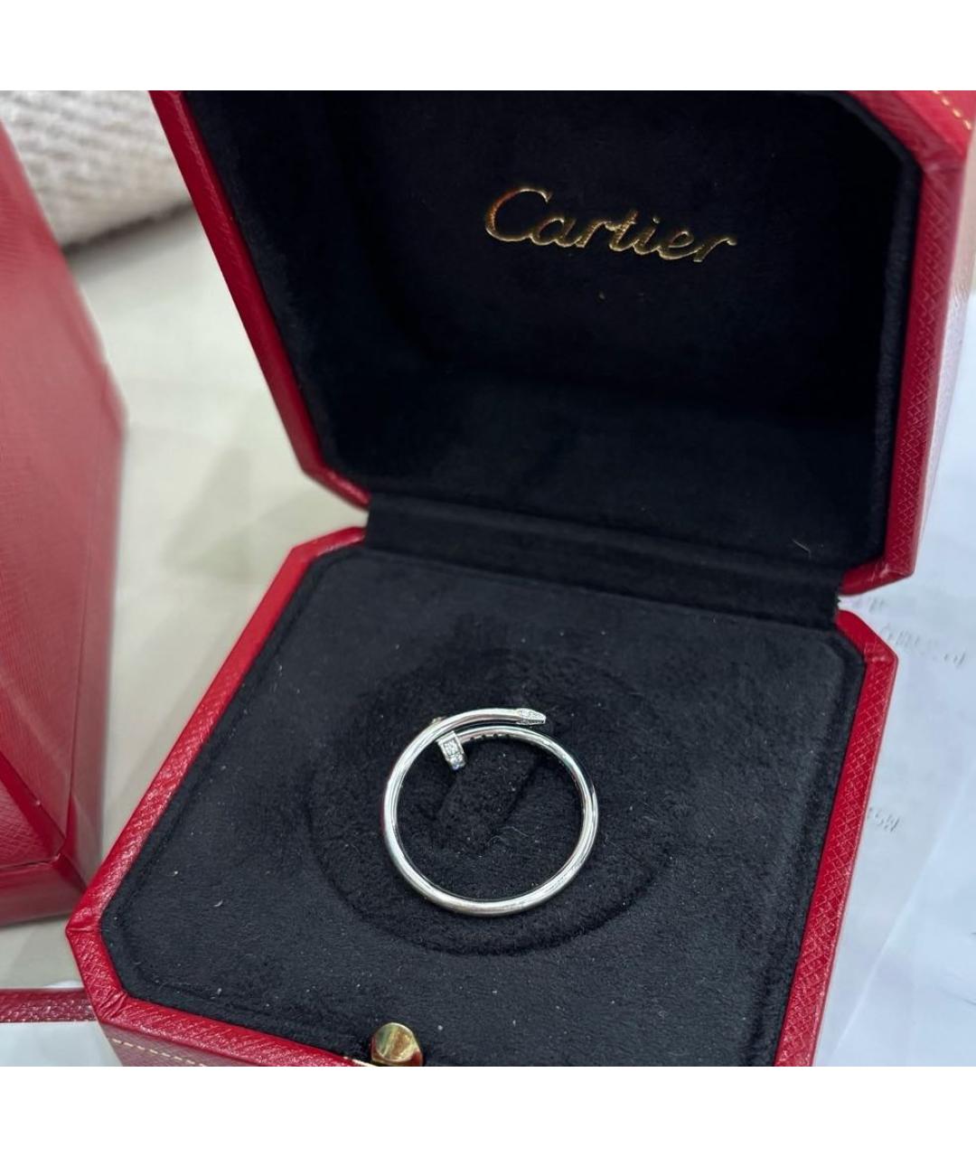 CARTIER Белое кольцо из белого золота, фото 4
