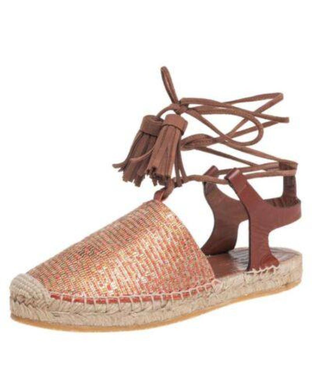 ETRO Бежевые кожаные эспадрильи, фото 2