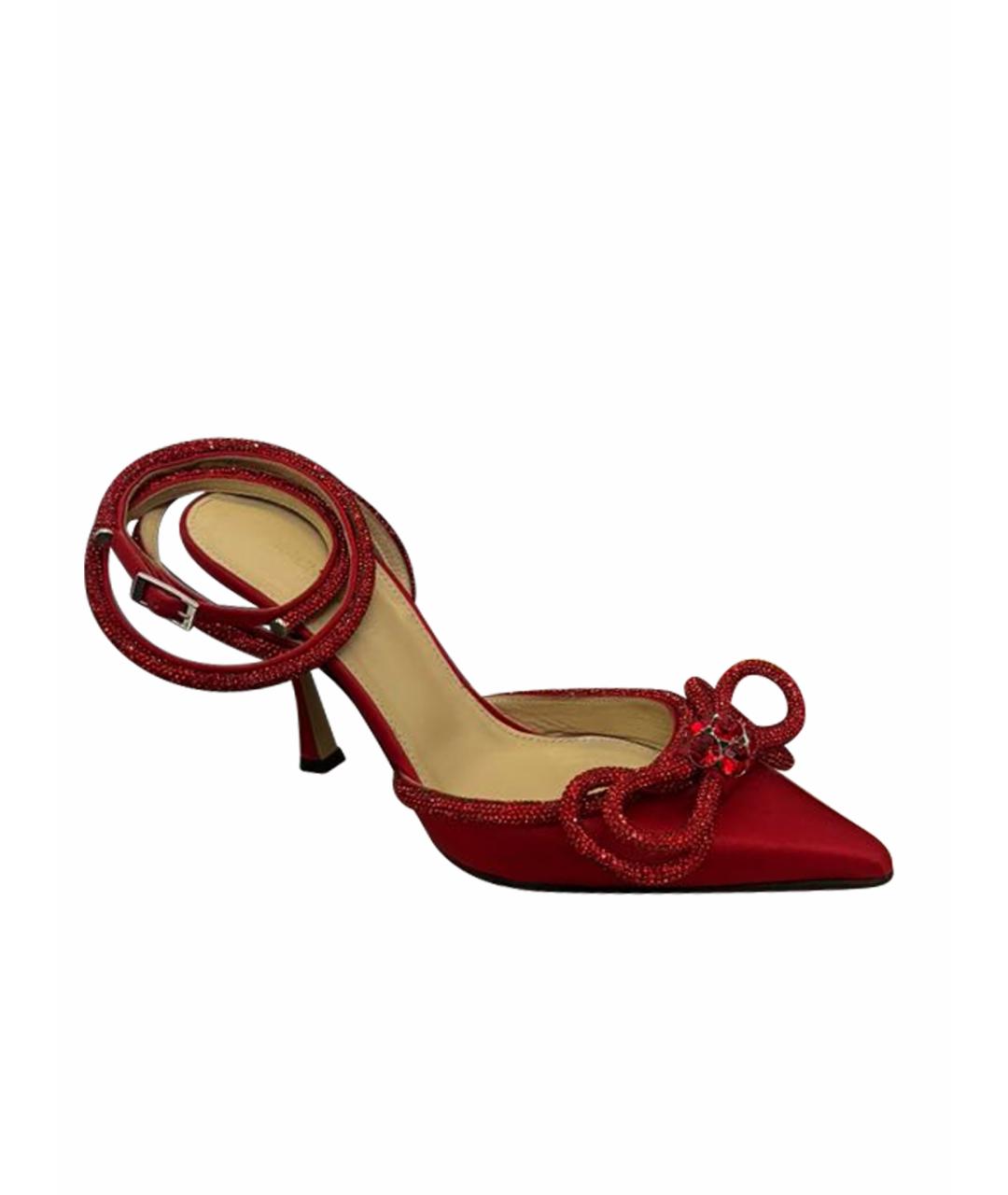 MACH&MACH Красные текстильные туфли, фото 1