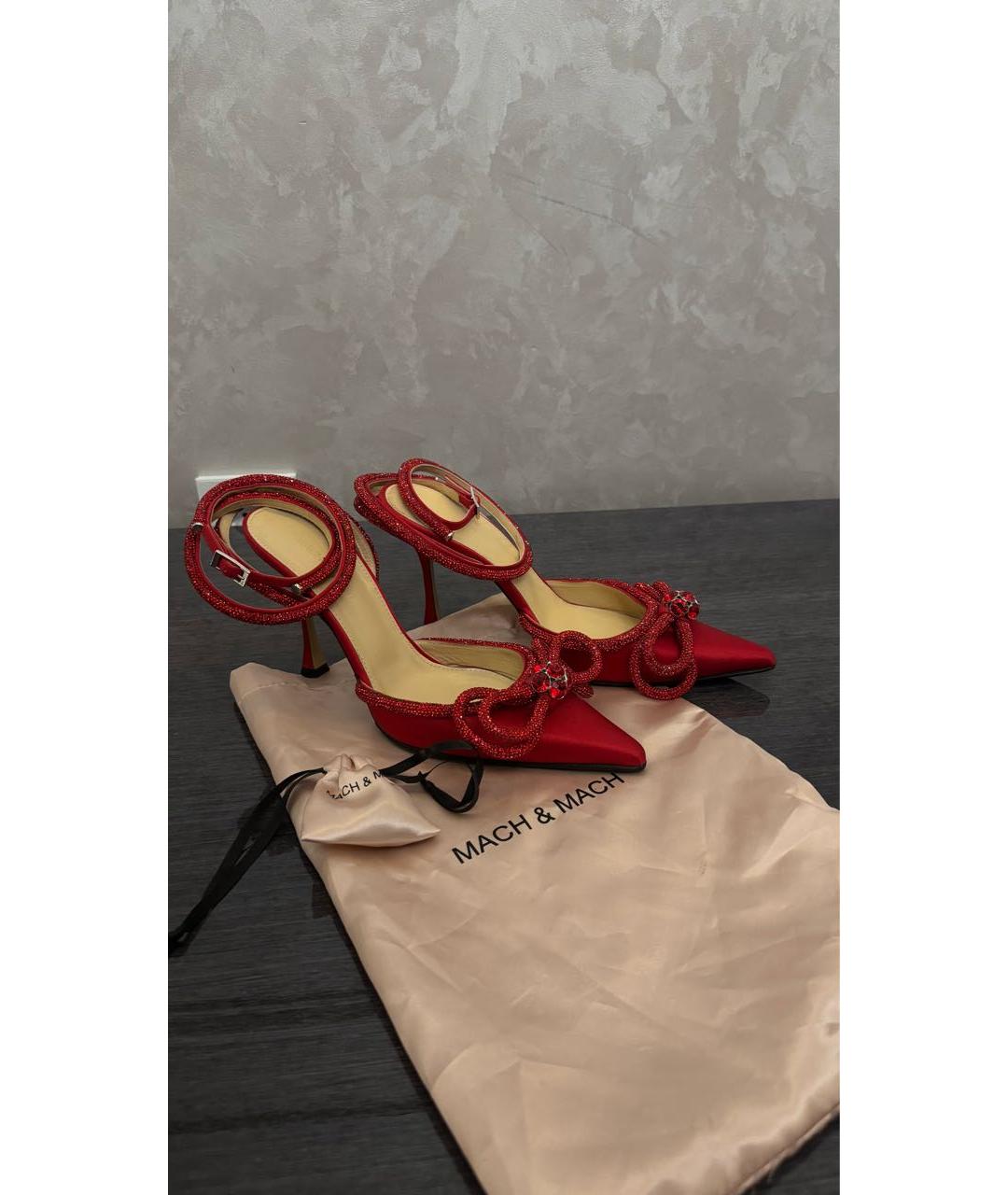 MACH&MACH Красные текстильные туфли, фото 6