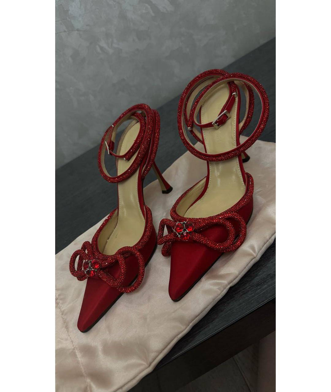 MACH&MACH Красные текстильные туфли, фото 2