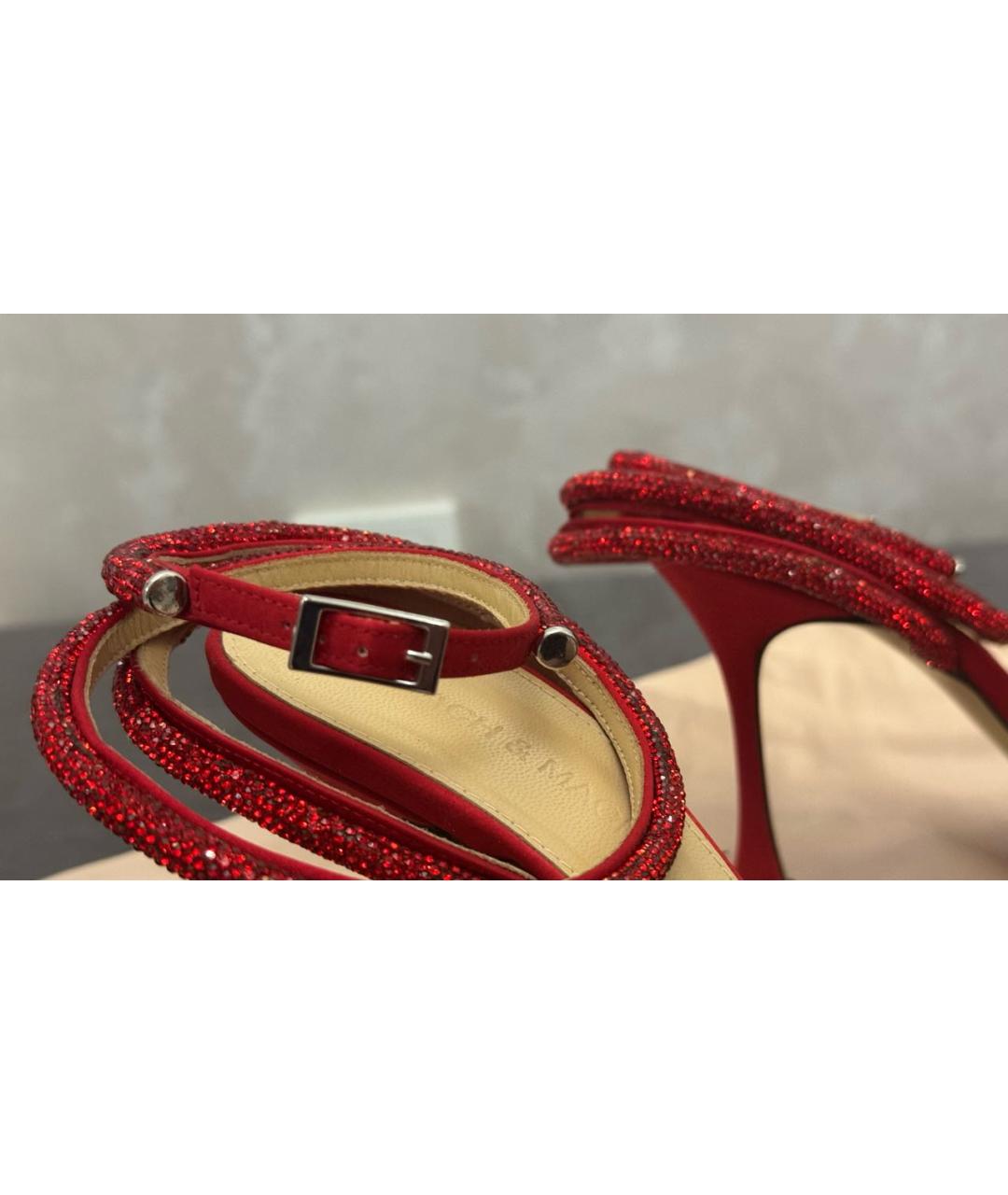 MACH&MACH Красные текстильные туфли, фото 5