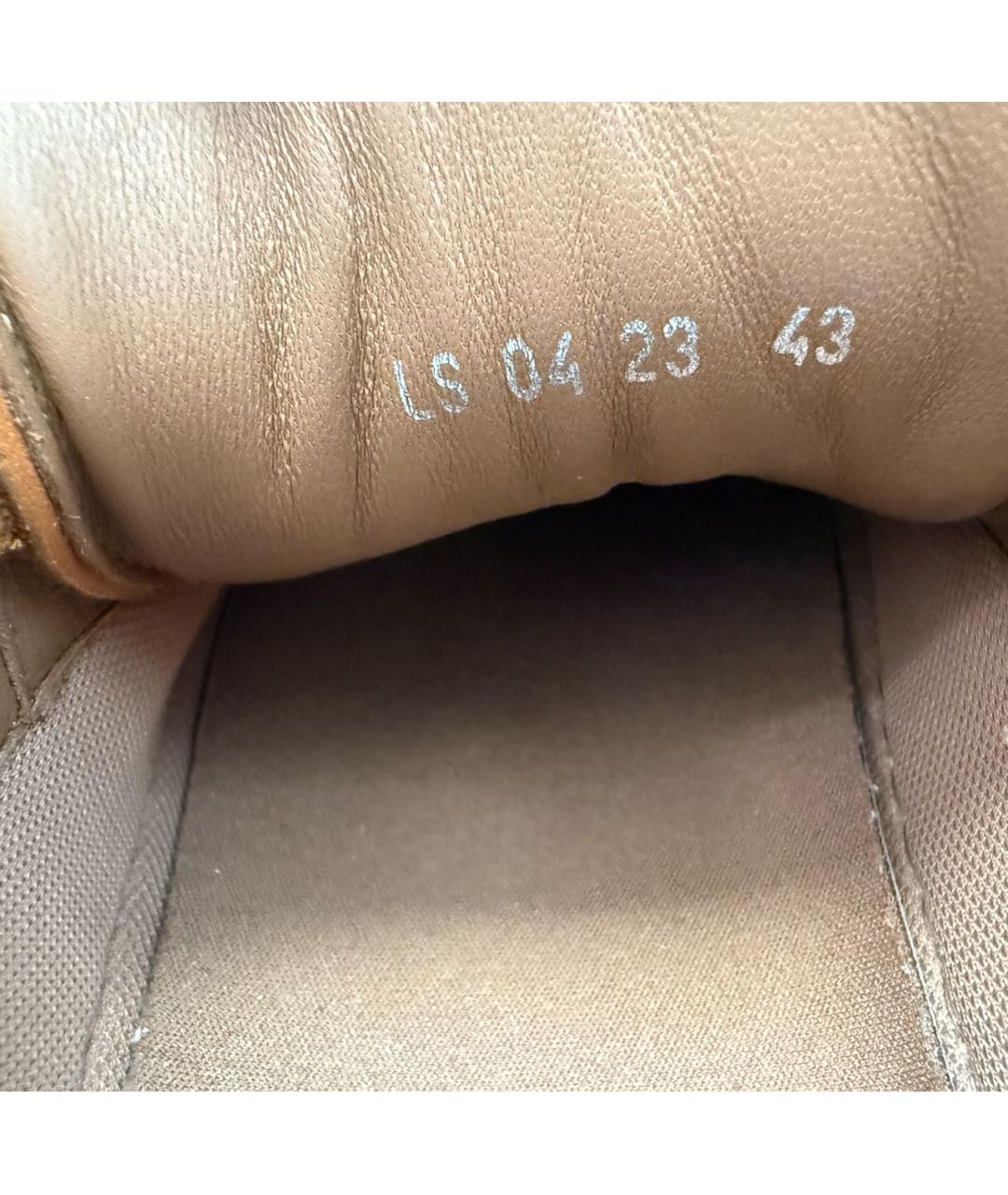 CHRISTIAN DIOR Коричневые замшевые низкие кроссовки / кеды, фото 6