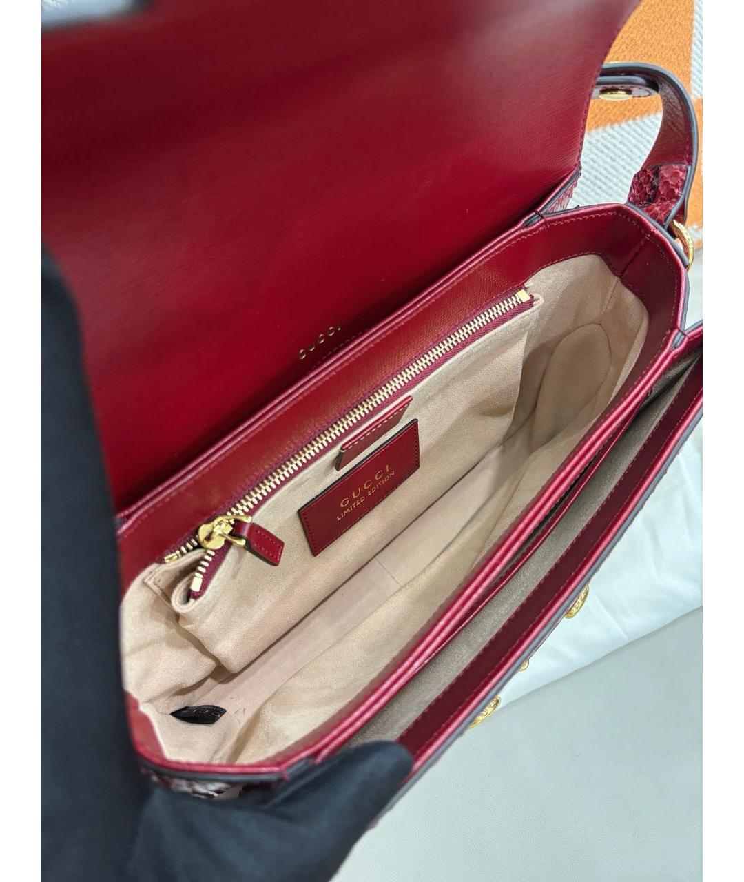 GUCCI Белая кожаная сумка через плечо, фото 8