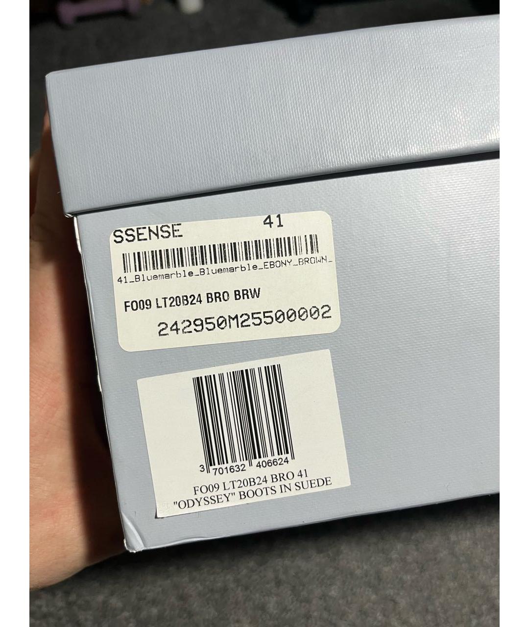 BLUEMARBLE Коричневые замшевые высокие ботинки, фото 5