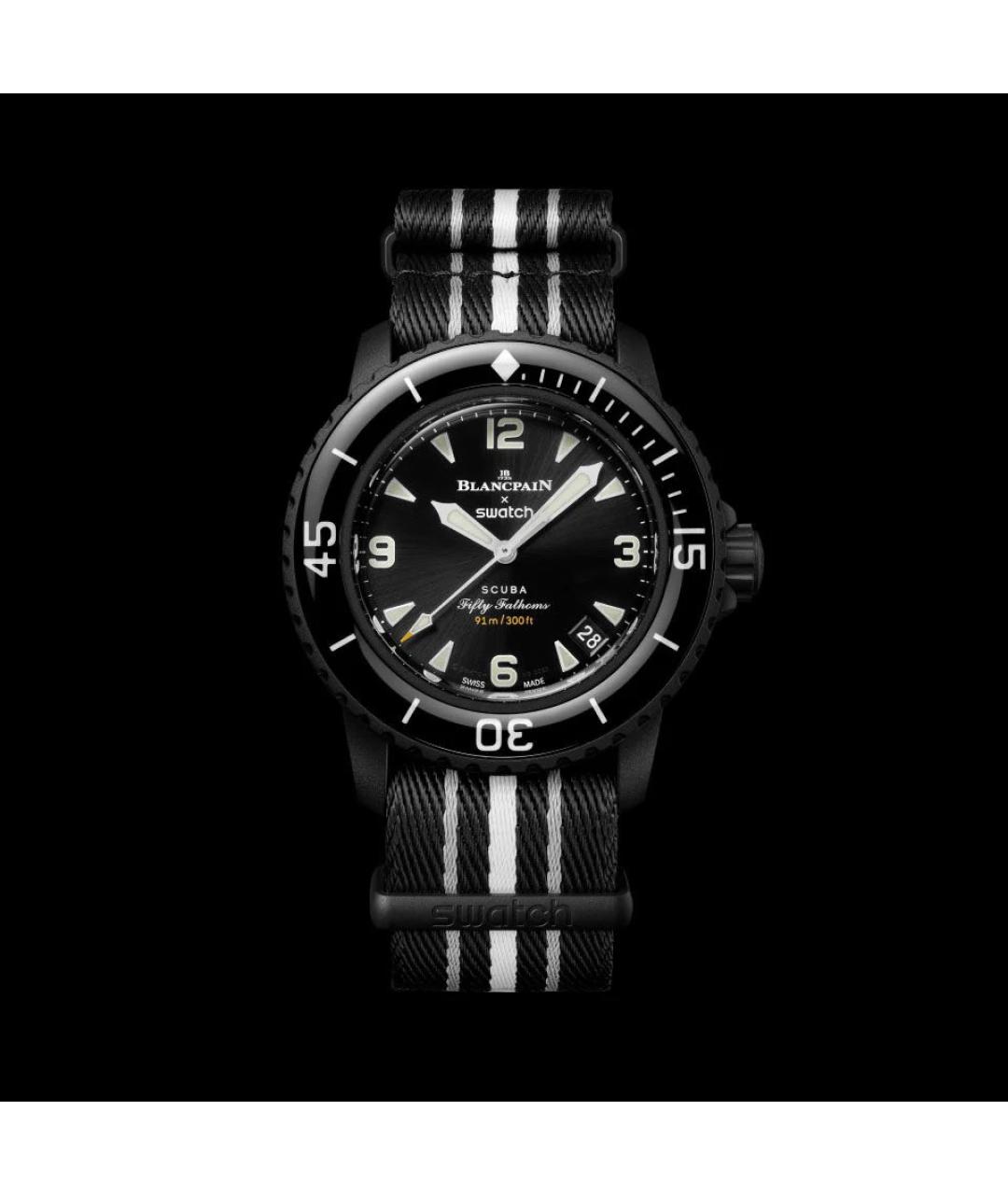 Swatch Черные керамические часы, фото 7