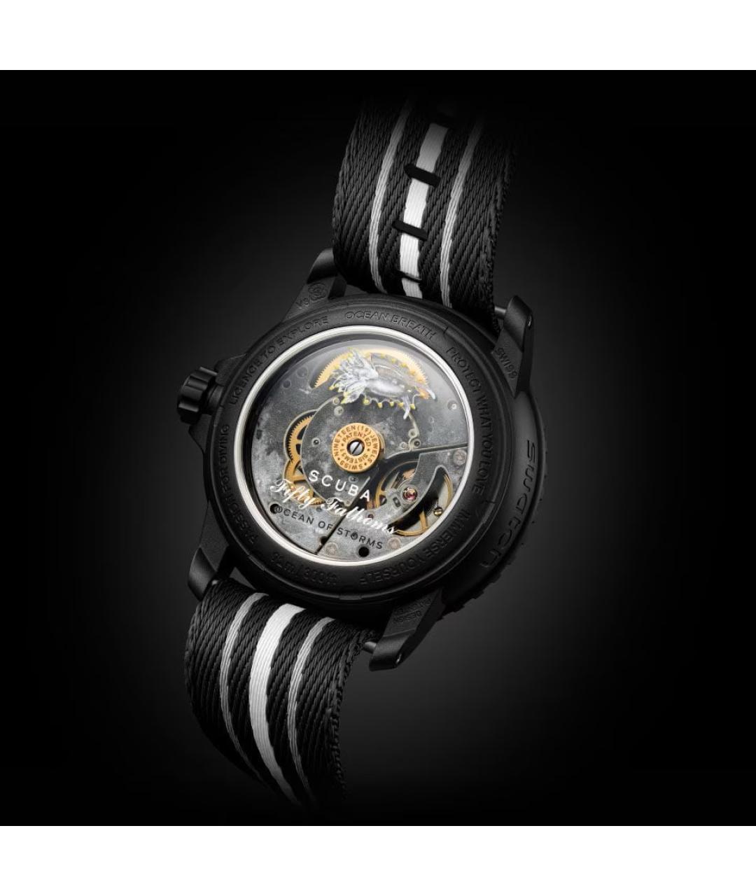 Swatch Черные керамические часы, фото 2