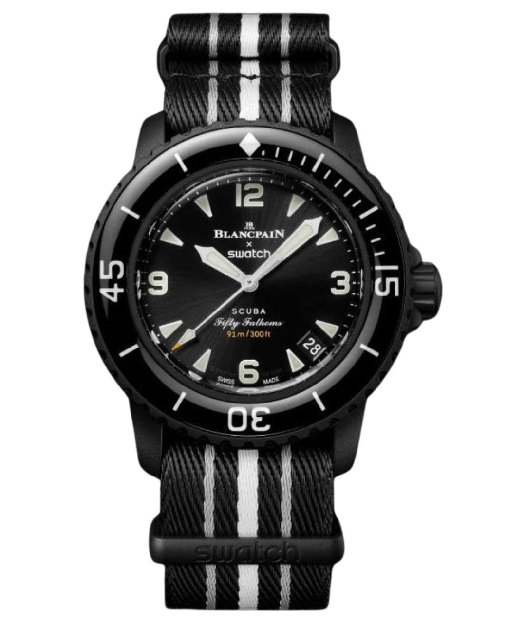 Swatch Черные керамические часы, фото 1