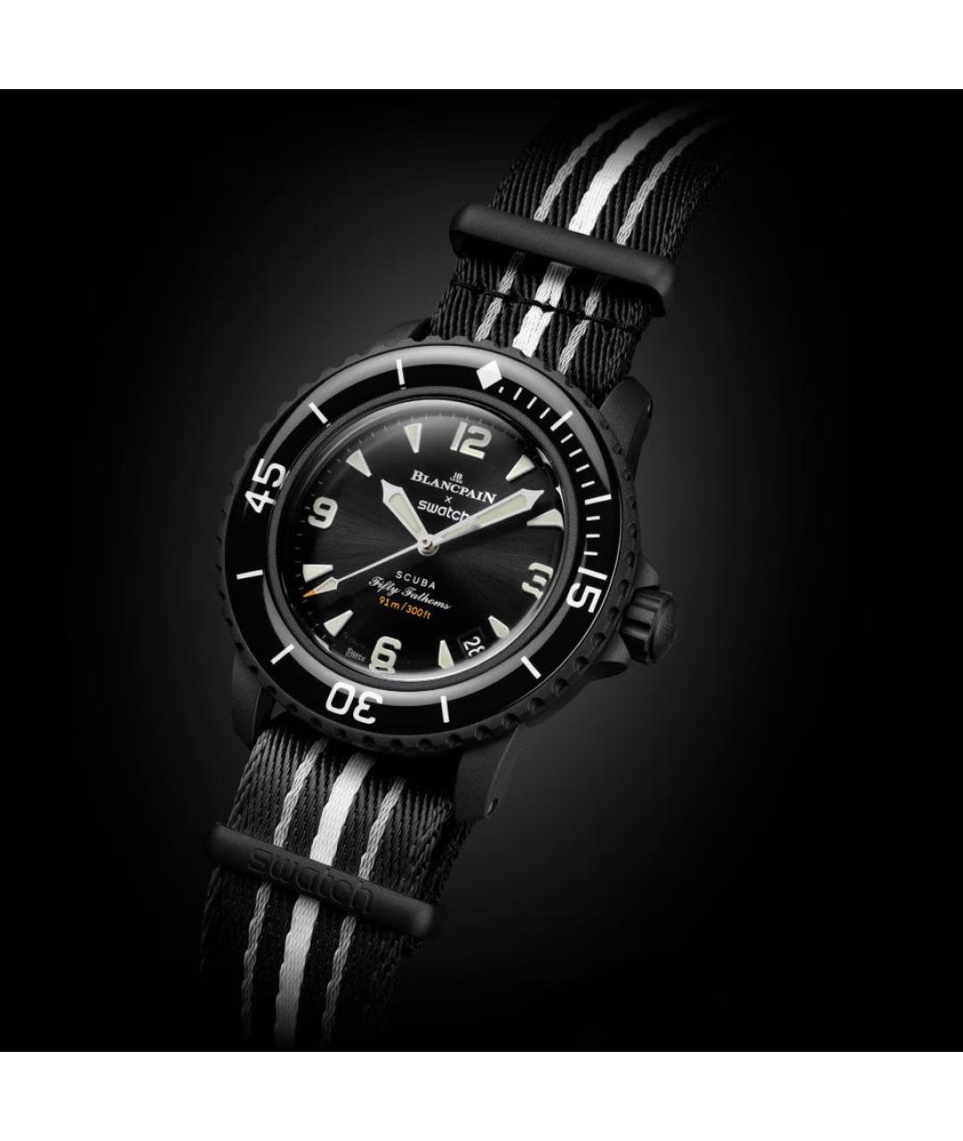 Swatch Черные керамические часы, фото 3