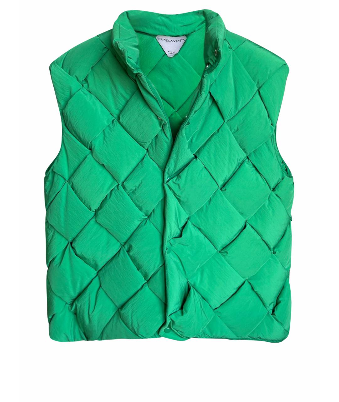 BOTTEGA VENETA Зеленый полиэстеровый жилет, фото 1