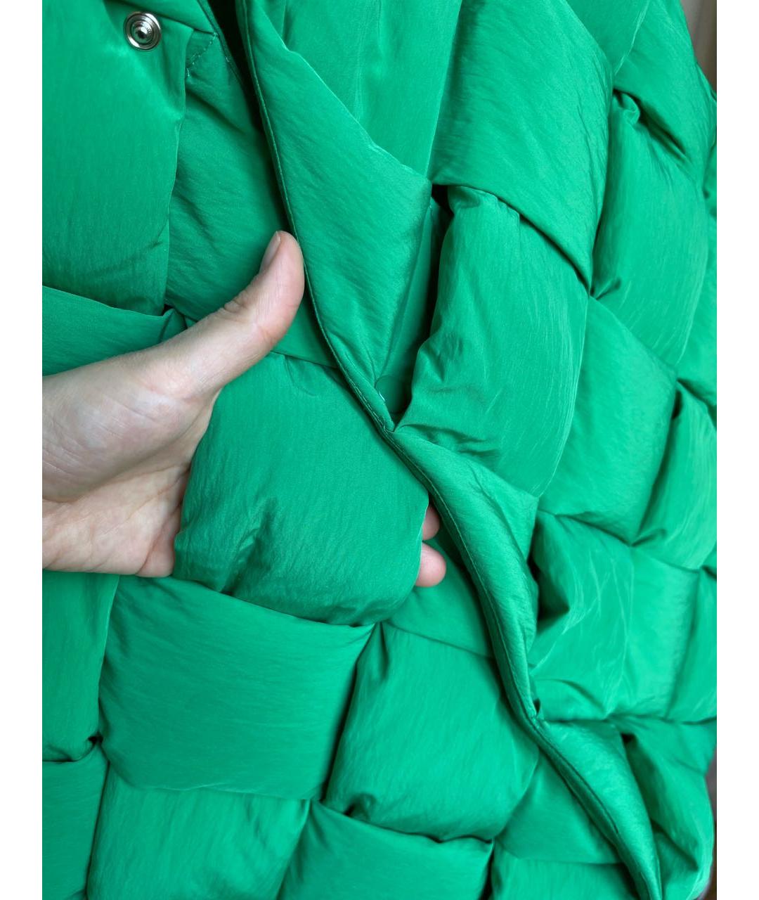 BOTTEGA VENETA Зеленый полиэстеровый жилет, фото 4
