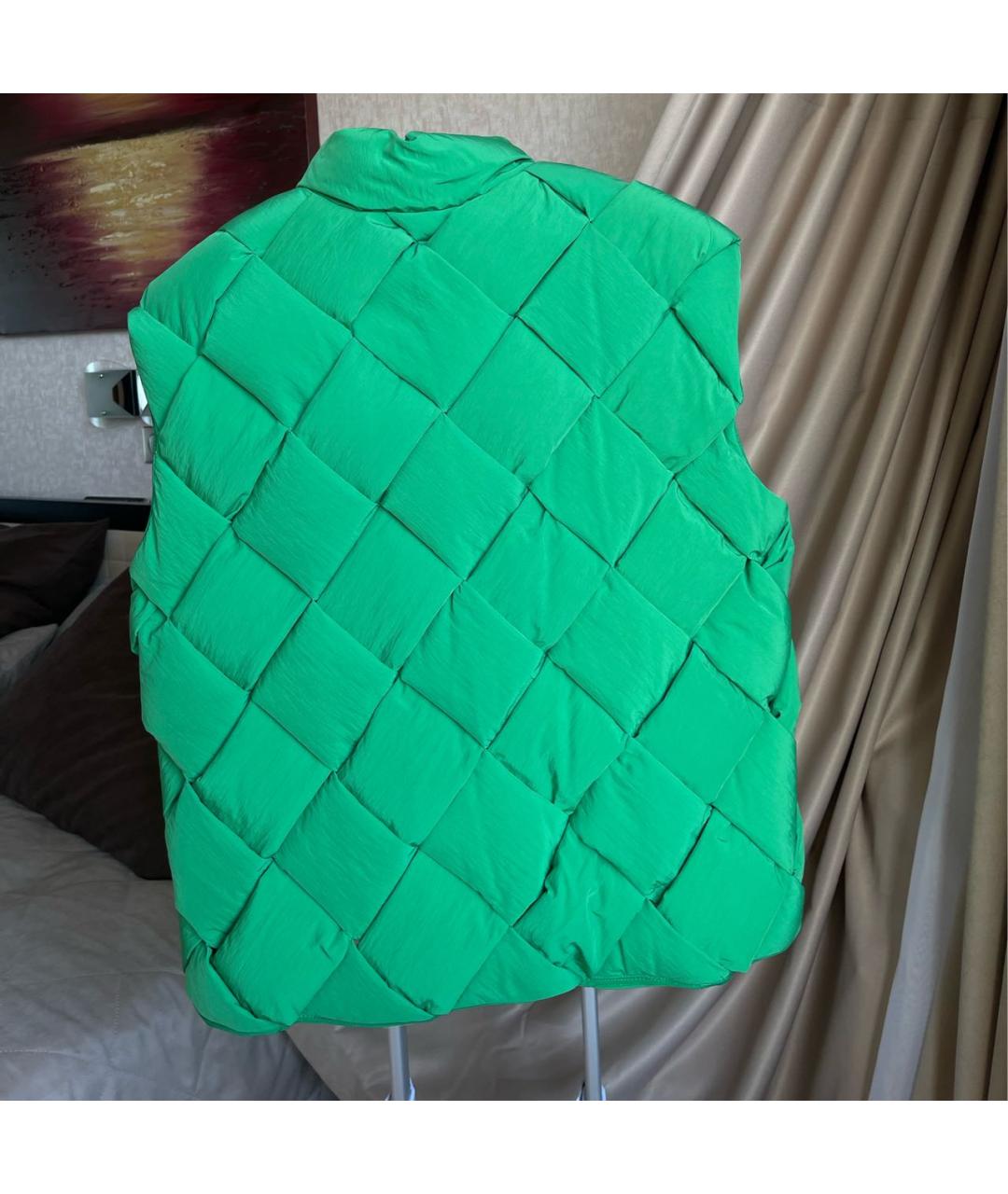 BOTTEGA VENETA Зеленый полиэстеровый жилет, фото 2