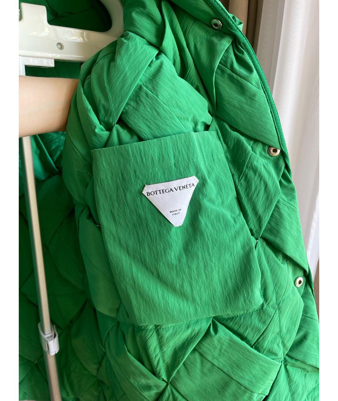 BOTTEGA VENETA Зеленый полиэстеровый жилет, фото 5