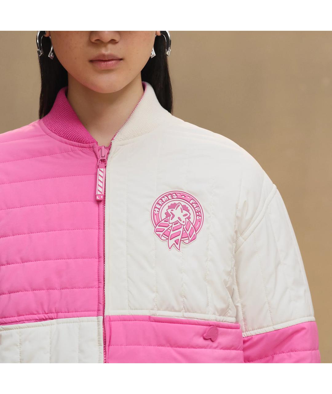 HERMES Белая полиэстеровая куртка, фото 4