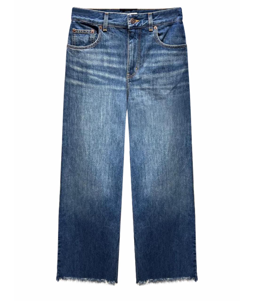 CHLOE Синие хлопковые джинсы клеш, фото 1