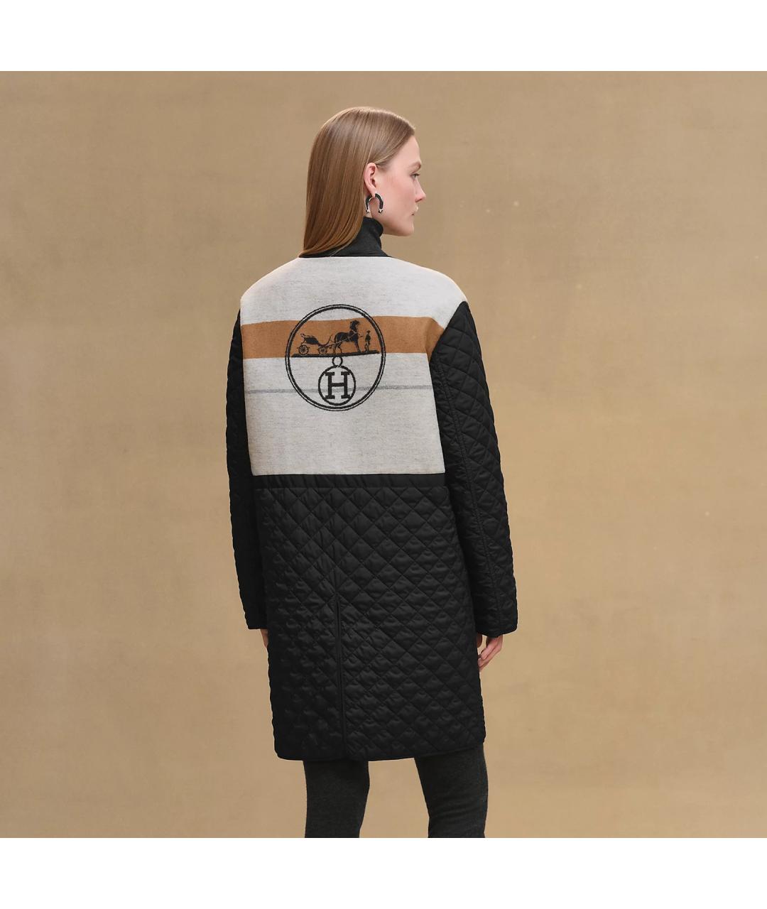 HERMES Черная хлопковая куртка, фото 4