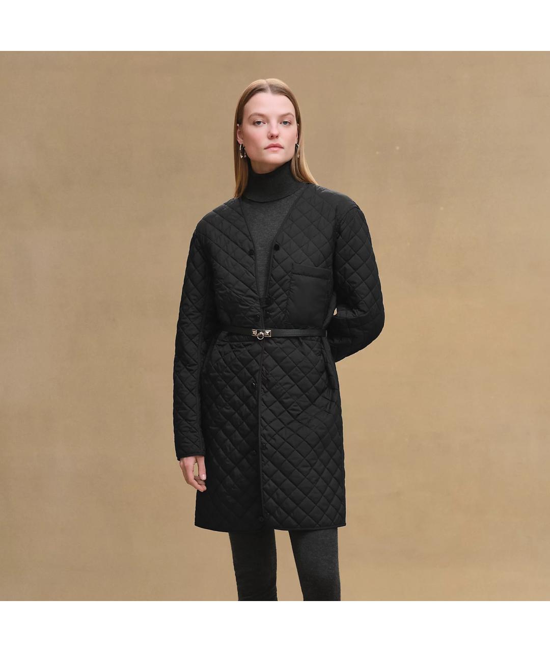 HERMES Черная хлопковая куртка, фото 3