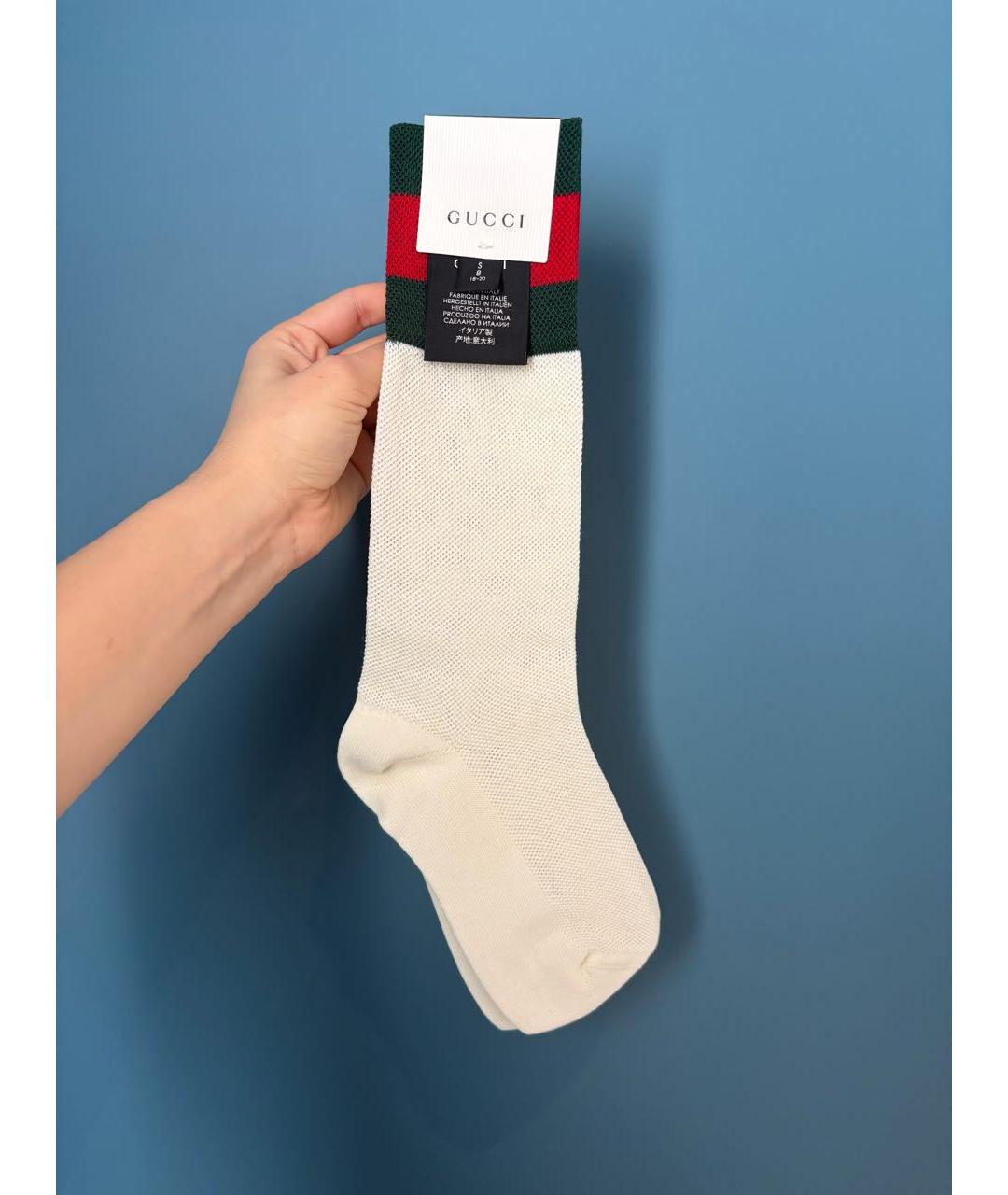 GUCCI Белые носки, чулки и колготы, фото 5