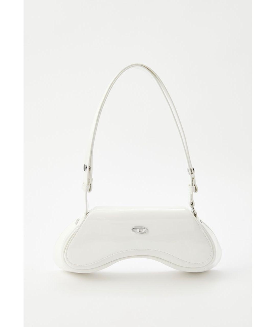 DIESEL Белая сумка с короткими ручками из искусственной кожи, фото 6