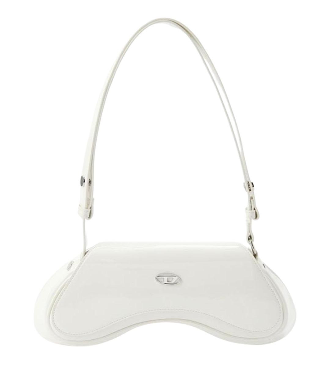 DIESEL Белая сумка с короткими ручками из искусственной кожи, фото 1