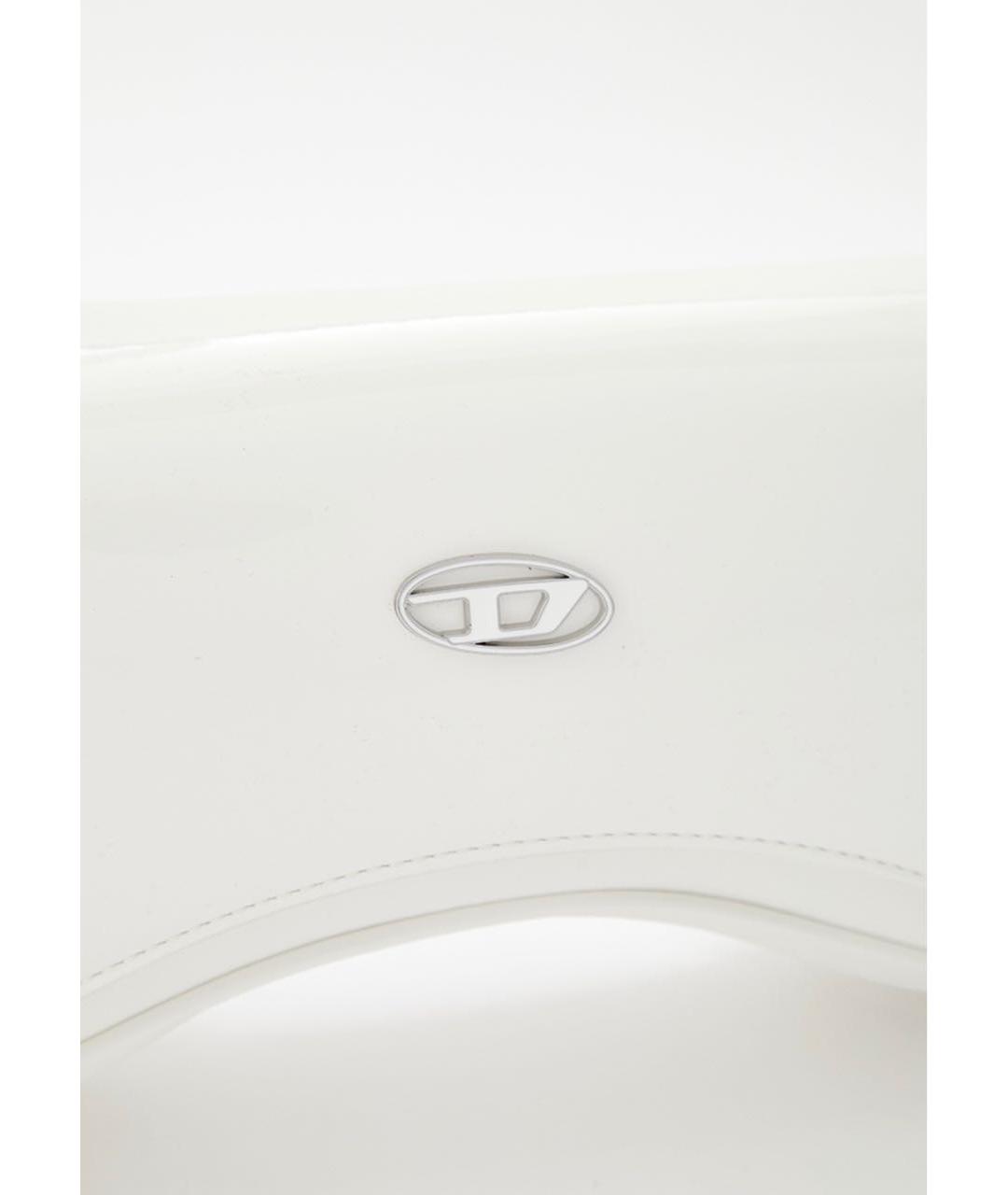 DIESEL Белая сумка с короткими ручками из искусственной кожи, фото 2