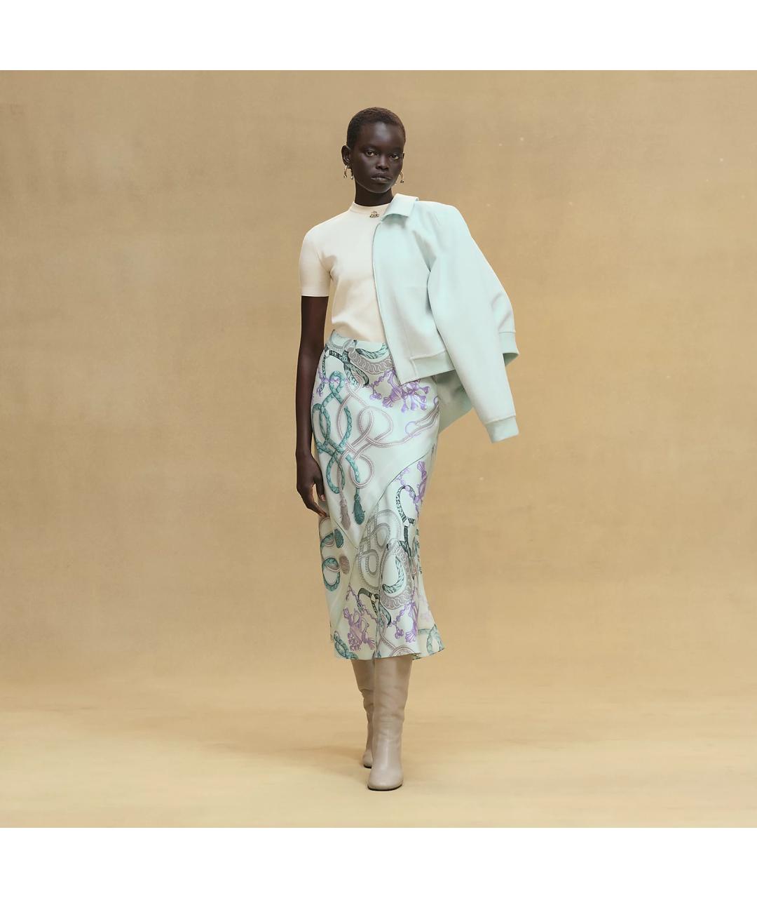 HERMES Голубая шерстяная куртка, фото 2