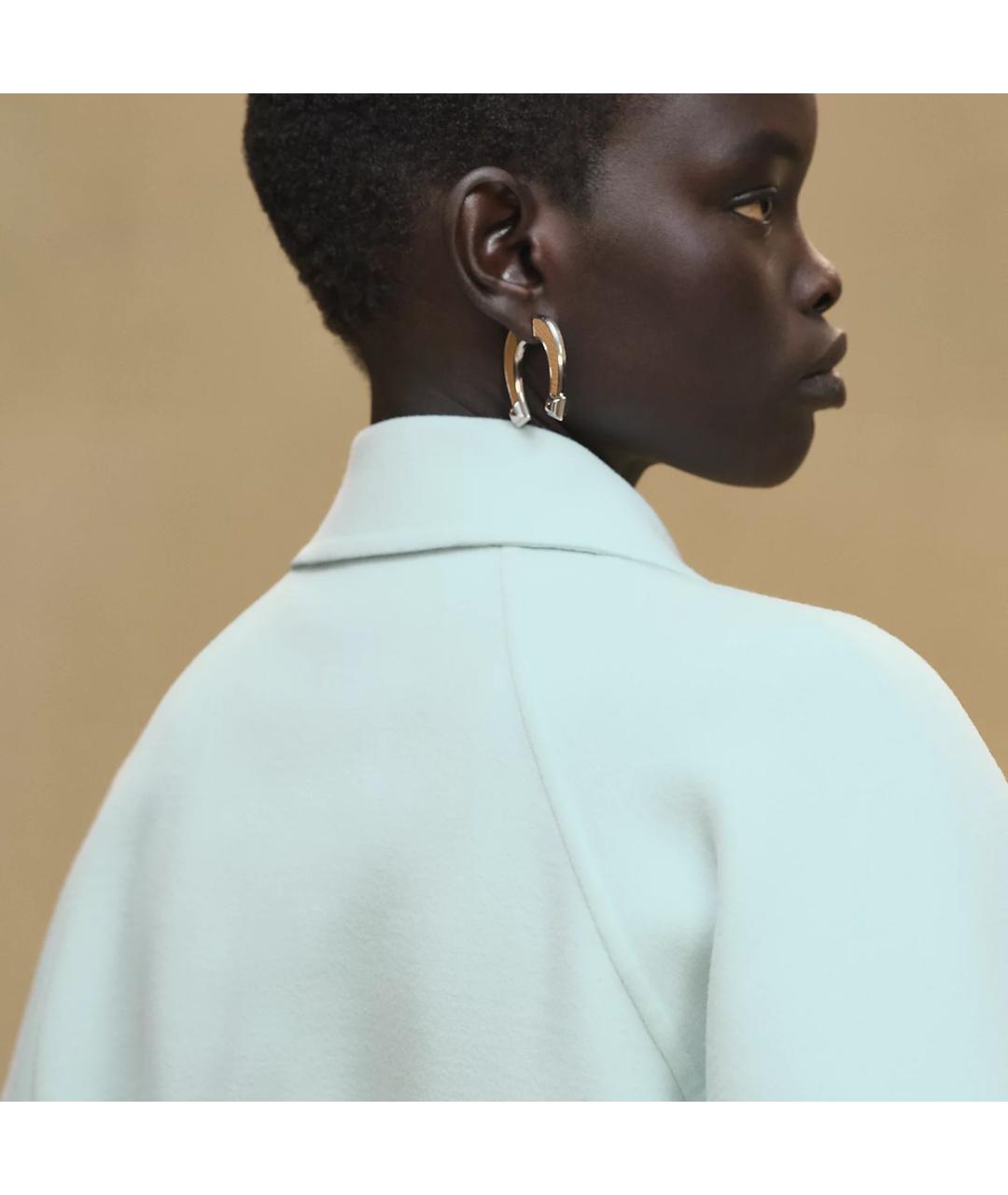 HERMES Голубая шерстяная куртка, фото 5