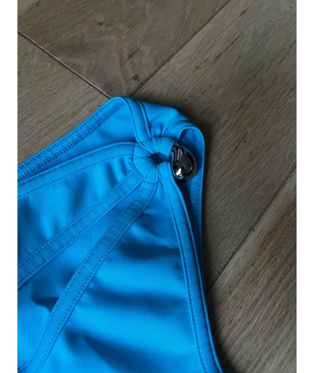 BOTTEGA VENETA Бирюзовый полиамидовый купальник, фото 4