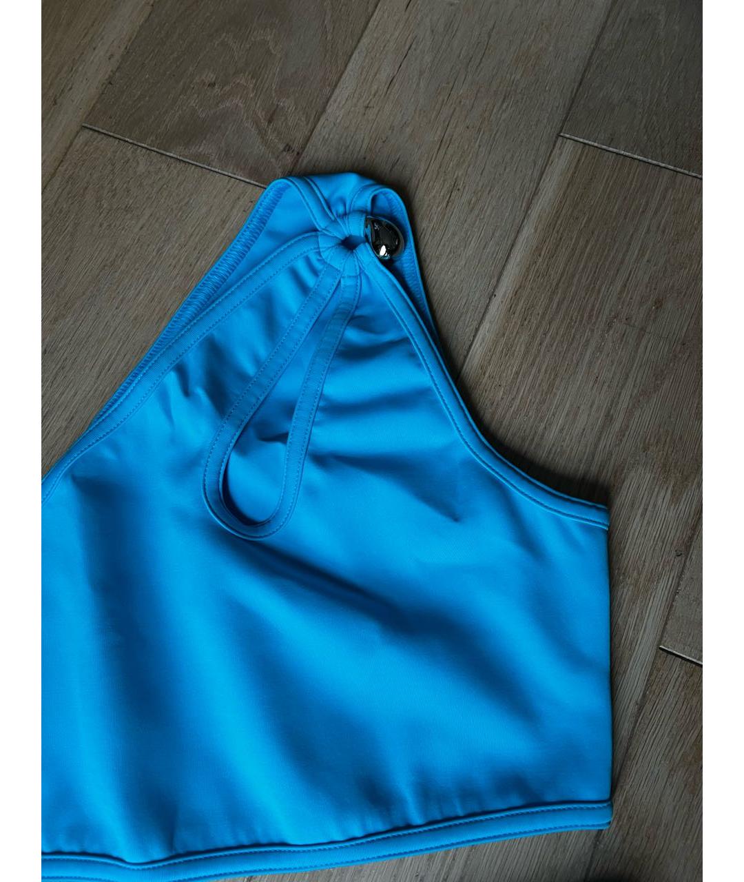 BOTTEGA VENETA Бирюзовый полиамидовый купальник, фото 2